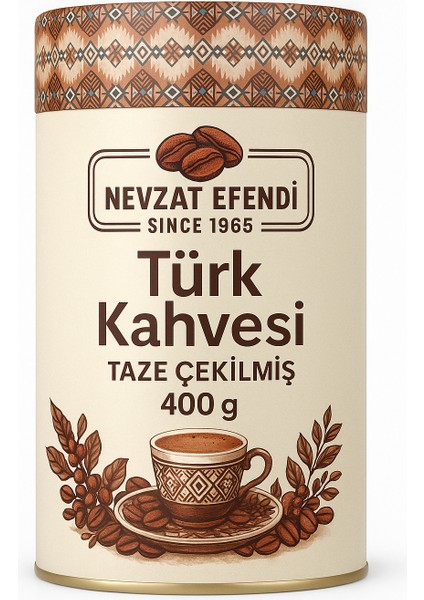 Türk Kahvesi 400G – Brezilya Menşeli, Katkısız, Çifte Kavrulmuş