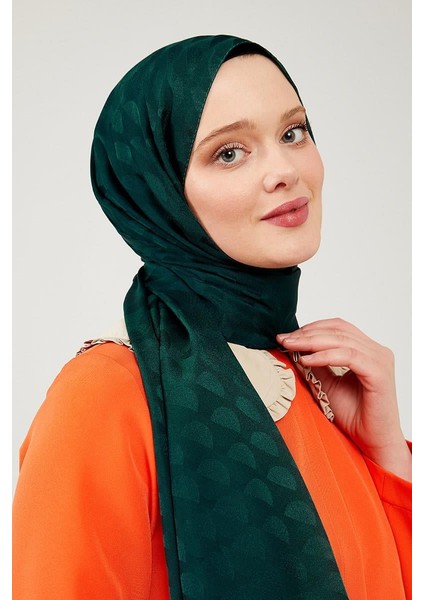 Zümrüt Ay Desen Jakarlı Elegance Şal modelleri