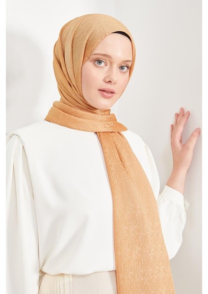 Altın Sarısı Elmas Abiye Şal