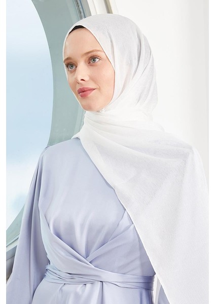 Beyaz Elmas Abiye Şal