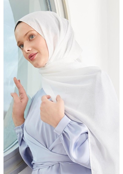 Beyaz Elmas Abiye Şal modelleri