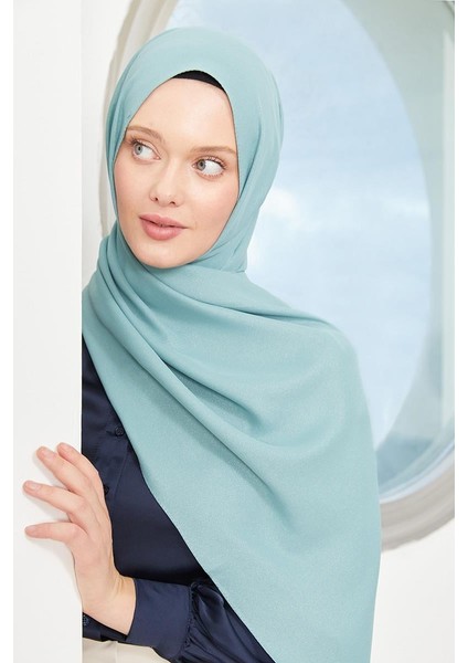 Açık Yeşil Simli Otto Abiye Şal modelleri