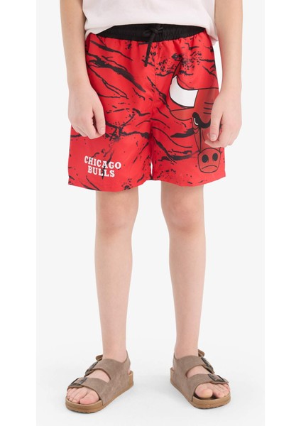 Erkek Çocuk NBA Chicago Bulls Deniz Şortu E6484A825HS