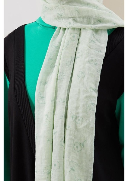 Mint Yeşili Gül Comfort Line Şal modelleri