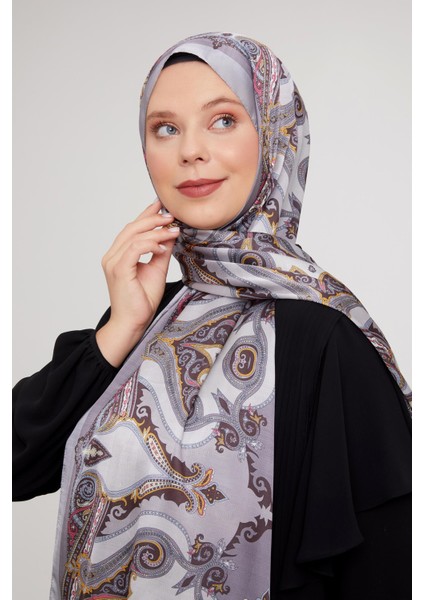 K.Vizon Etnik Çini Desen Vual İpek Şal