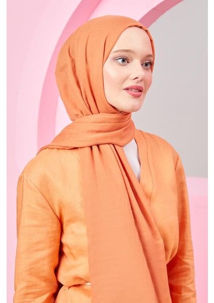 Turuncu Olay Pamuk Şal modelleri