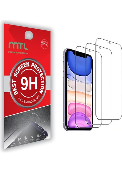 Iphone 11 Uyumlu Kırılmaz Ekran Koruyucu Cam 3'lü Set