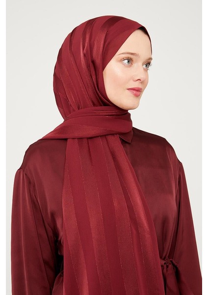 Bordo Sim Şeritli Tokyo Şal fiyatları