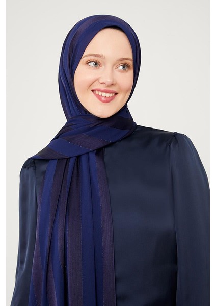 Lacivert Sim Şeritli Tokyo Şal fiyatları
