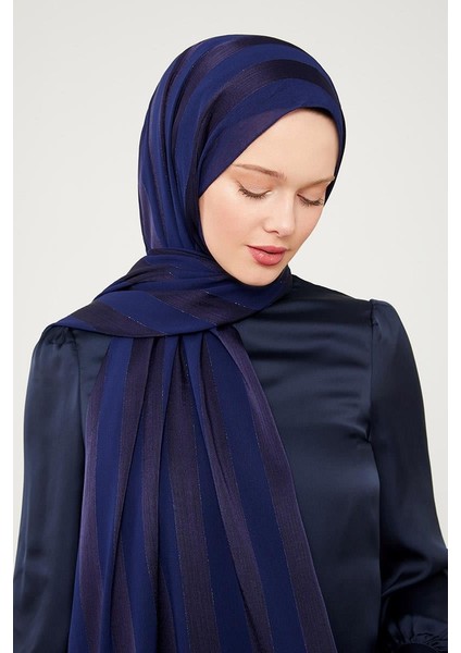 Lacivert Sim Şeritli Tokyo Şal fırsatları