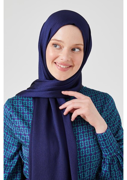 Lacivert Crystal Şal