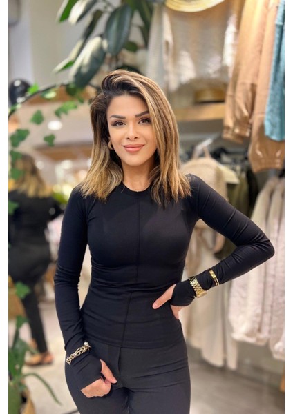 Önü Dikişli Buluz Siyah fırsatları