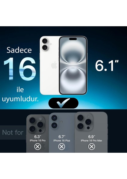Iphone 16 Uyumlu Kırılmaz Ekran Koruyucu Cam 3'lü Set fiyatları