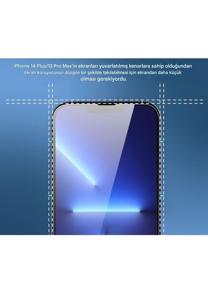 Iphone 13 Pro Max Uyumlu Kırılmaz Ekran Koruyucu Cam 3'lü Set