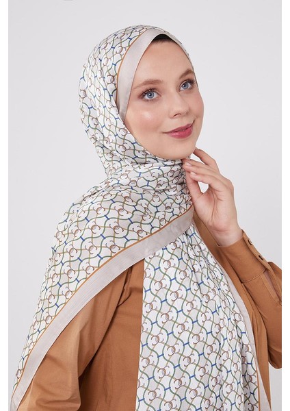 Bej Zincir Desen Brand Şal modelleri