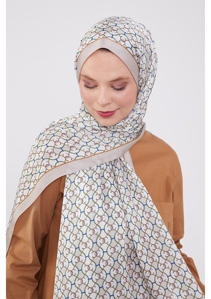 Bej Zincir Desen Brand Şal fırsatları