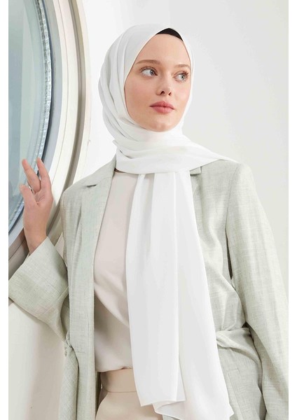 Beyaz Medine Ipeği Şal modelleri