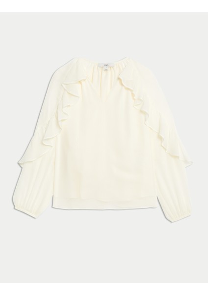 Fırfır Detaylı Bluz fırsatları