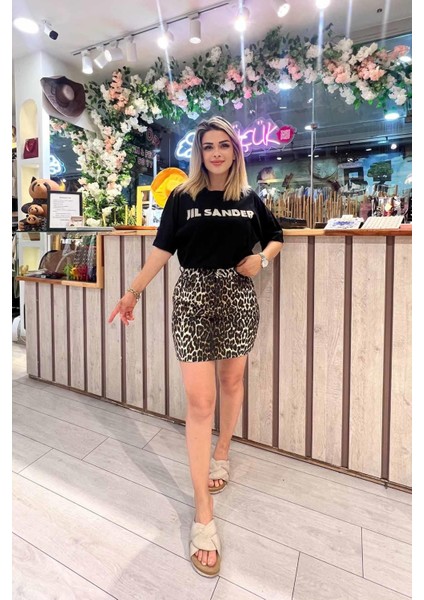 Leopar Desen Mini Etek Leopar fiyatları