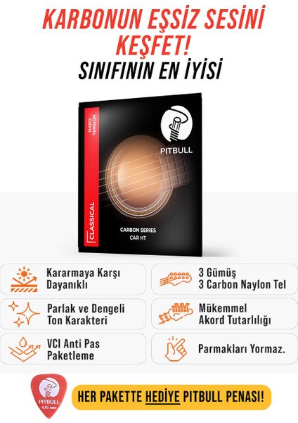 Carbon Seri Klasik Gitar Teli Car Ht