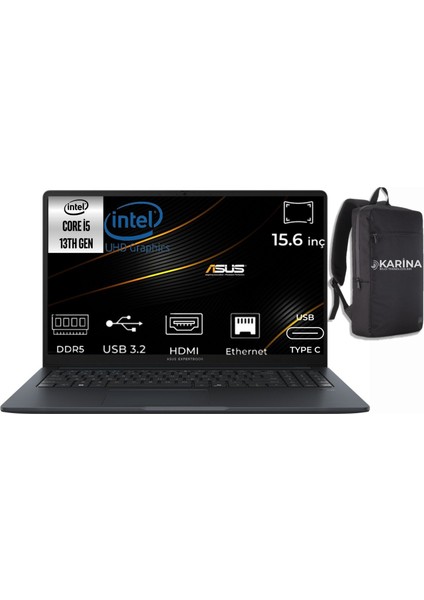 Expertbook I5-1334U B1503CVA-I58G512B1D-53 48GB 4tb Intel UHD Graphics W11PRO 15.6" Fhd Dizüstü Bilgisayar