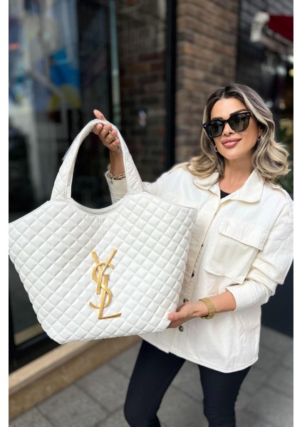 Ysl Yavrulu Çanta Beyaz