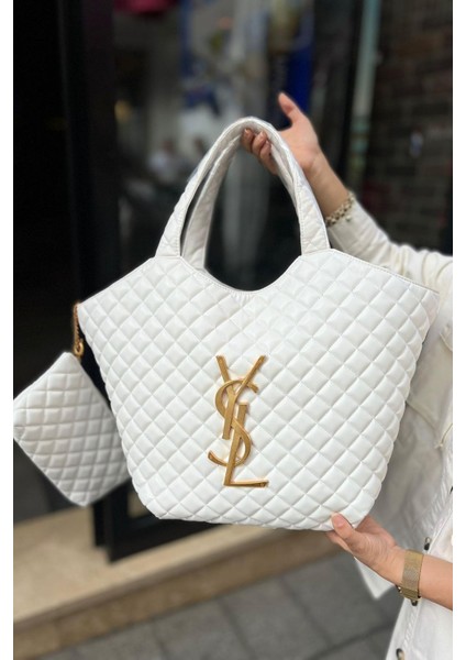 Ysl Yavrulu Çanta Beyaz