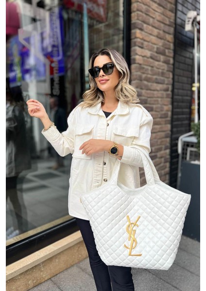 Ysl Yavrulu Çanta Beyaz
