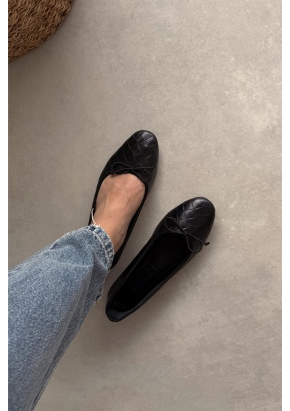 Glamor Siyah Hakiki Deri Babet modelleri