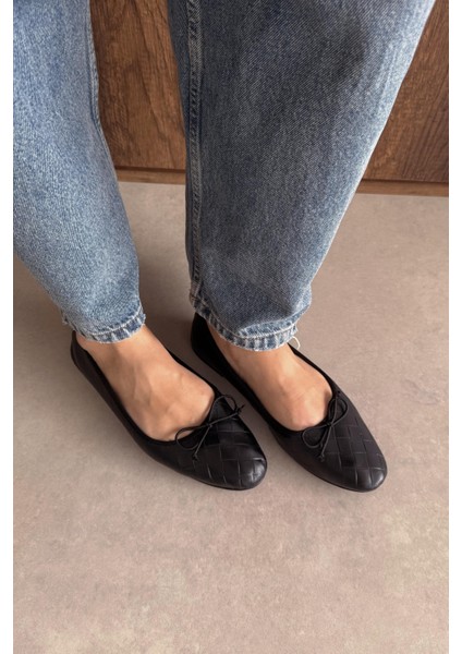 Glamor Siyah Hakiki Deri Babet fırsatları