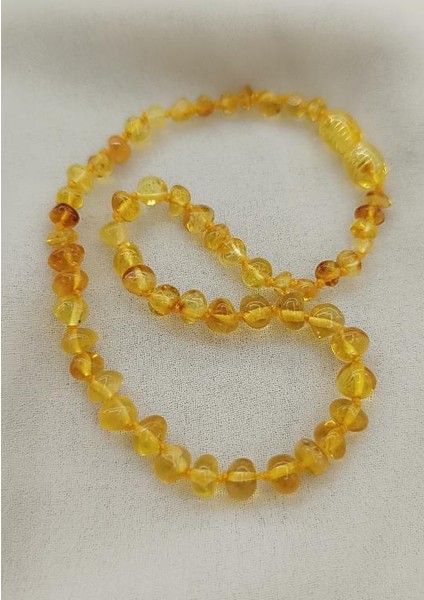 Kolye Kehribar Amber Doğaltaş Düğümlü Bebek Kolyesi 17873 fiyatları