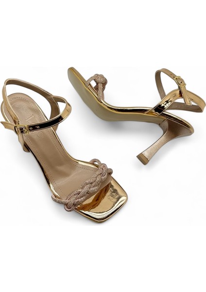 Kadın Taşlı Bantlı Günlük Topuklu Ayakkabı Rovdey fiyatları