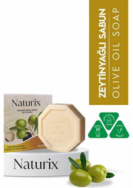 Zeytinyağlı Taş Sabun Nemlendirici ve Onarıcı Kuru Cilt Bakımı - 125 gr
