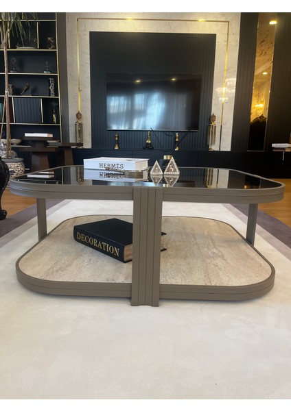 Valencia Orta Sehpa 90X90 Cappucino/traverten modelleri