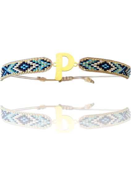 Altın Bileklik Model 4 Harf P G4B718 0.5 gr modelleri