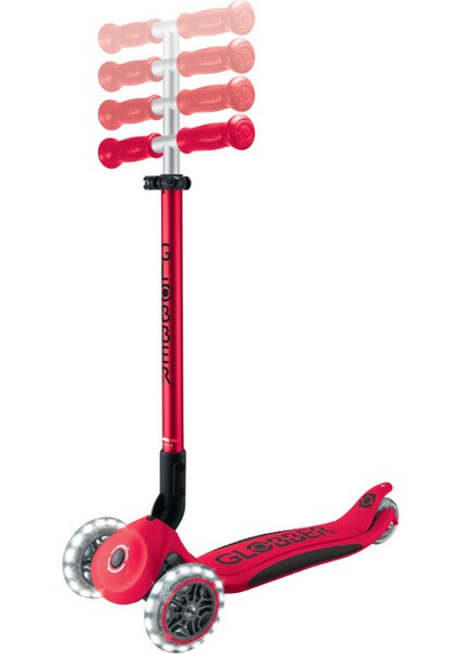 Elite Deluxe Işıklı Scooter - Kırmızı fiyatları