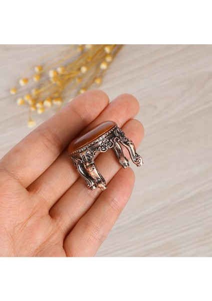 Minyatür Mobilya Ahşap Yuvarlak Ahşap Metal Bebek Evi Çocuk Oyuncakları fiyatları