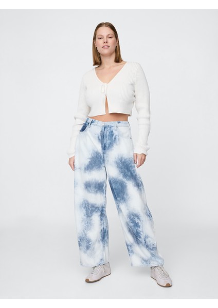 Kadın Mavi High Rise Ultrasoft Horseshoe Jean Pantolon fırsatları