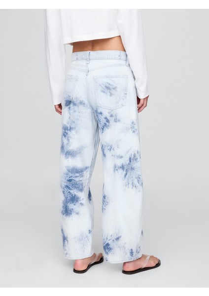 Kadın Mavi High Rise Ultrasoft Horseshoe Jean Pantolon indirimleri