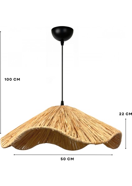 Natural Rafya Serisi Sarkıt 50 cm 242026 modelleri