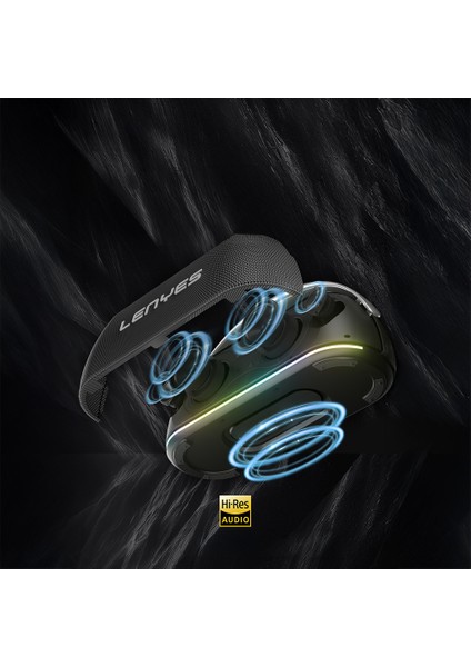 S869 Rgb Işıklı Çift Mikrofonlu Taşınabilir Bluetooth Hoparlör V5.3 Siyah fırsatları