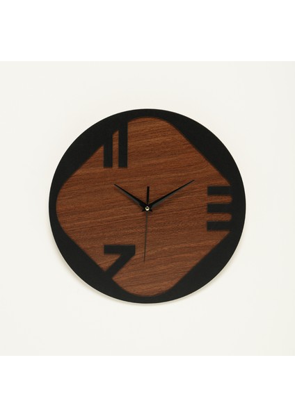 Modern Ahşap Duvar Saati |35*35 CM | SA7002