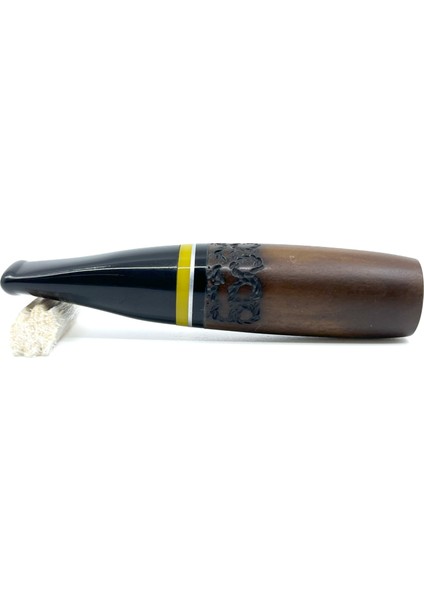 Toscanello Backwoods Ağızlık Kahverengi - Sarı/siyah Şeritli 2477