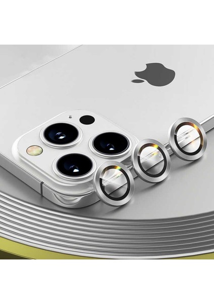 Iphone 12 Pro Uyumlu Kamera Lens Koruyucu (3'lü Set) Safir Çizilmez.