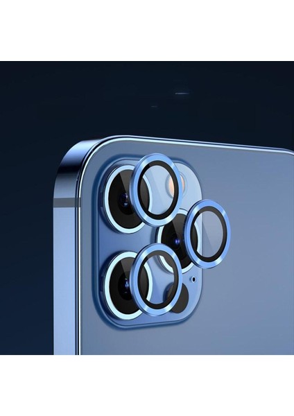 Iphone 12 Pro Uyumlu Kamera Lens Koruyucu (3'lü Set) Safir Çizilmez.