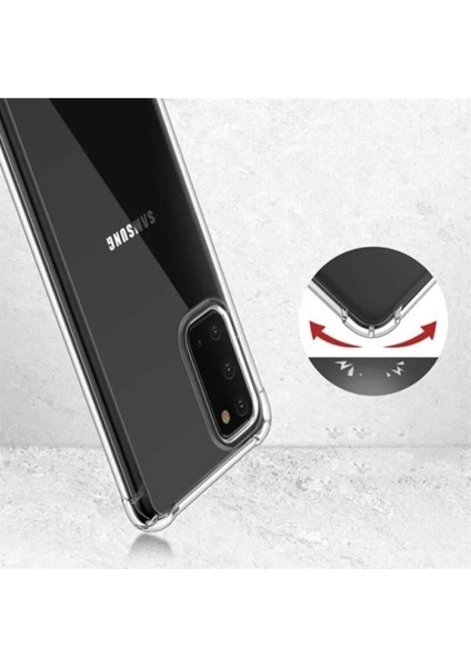 Samsung Galaxy A31 Uyumlu Şeffaf Kılıf - Dünya'nın En Kalitelisi -Darbe Emici Kenar Silikon Kapak