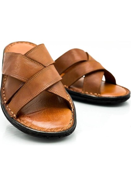 Hakiki Gerçek Deri Erkek Terlik Hafif Terlik Deri Çapraz Taba fiyatları
