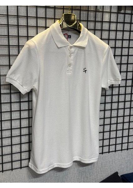 Polo Yaka T-Shirt %95 Pamuk Premium A+ Kalite Beyaz Penye Çekme Solma Bozulma Yapmaz Garanti Stblue