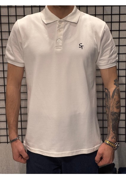 Polo Yaka T-Shirt %95 Pamuk Premium A+ Kalite Beyaz Penye Çekme Solma Bozulma Yapmaz Garanti Stblue fiyatları