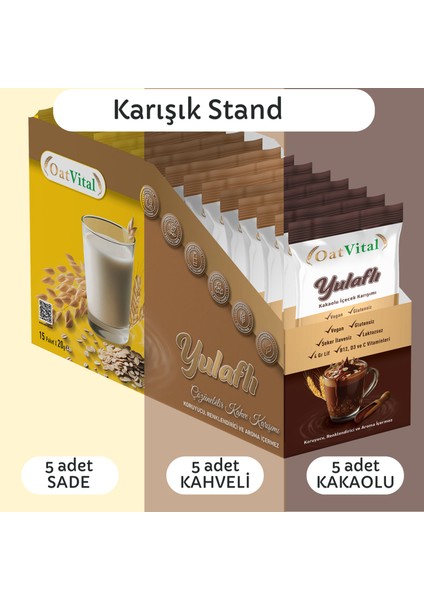 Yulaf Sütlü İçecek Karışımları - 15'li KARIŞIK STAND